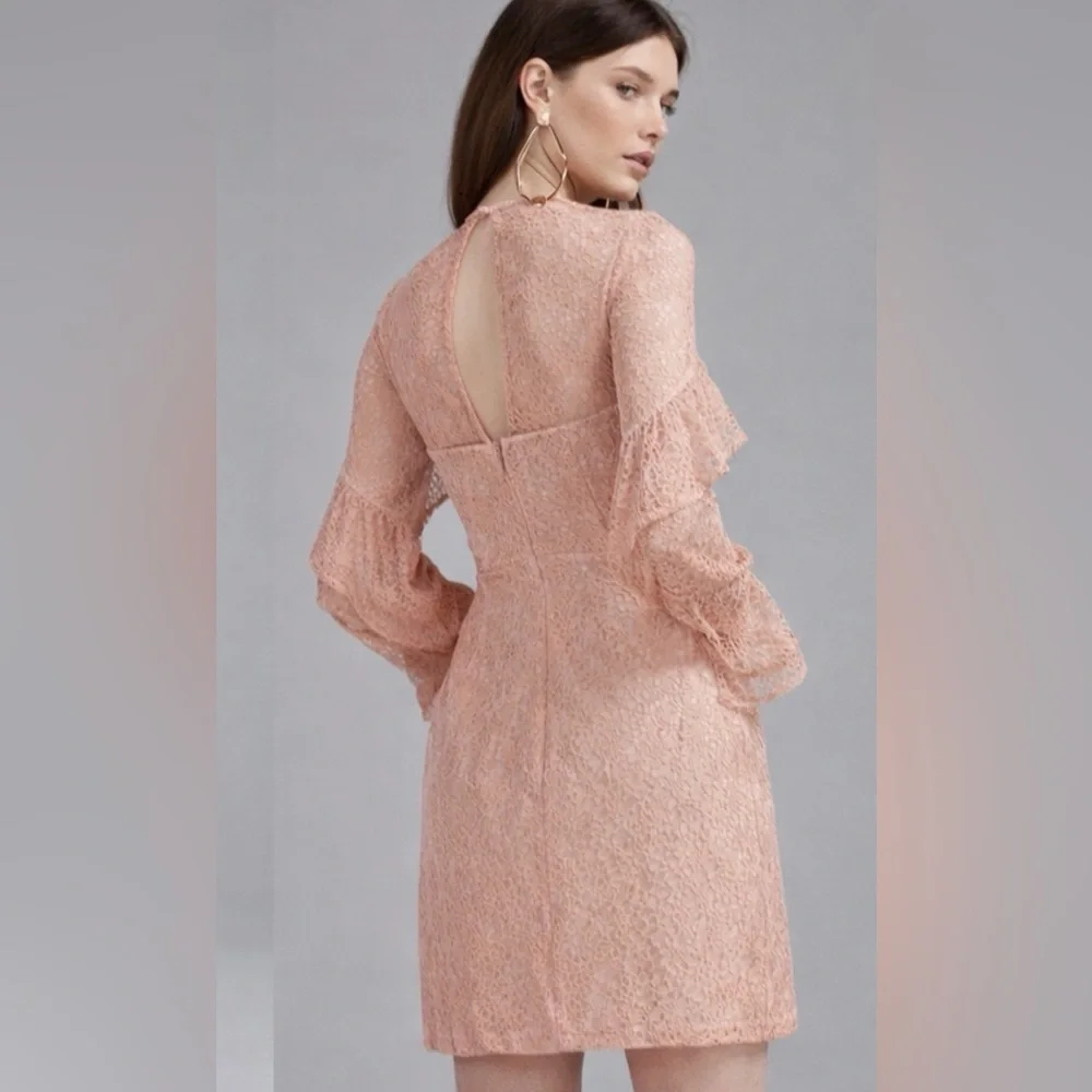 KEEPSAKE the Label Blush Lace Long Sleeve Dress - Picture 3 of 6
